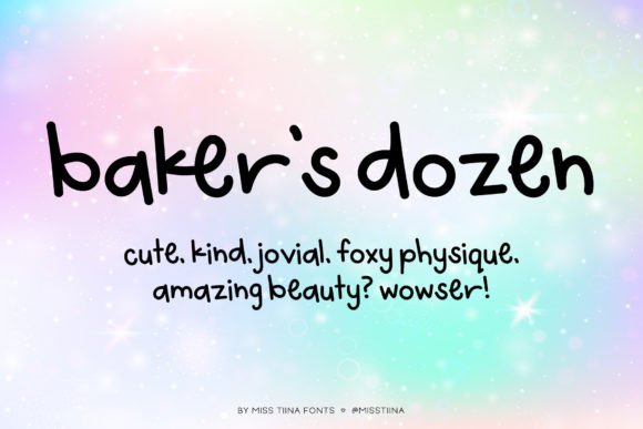 Baker s Dozen: The Playful Script Handwritten Fonts for Whimsical Branding