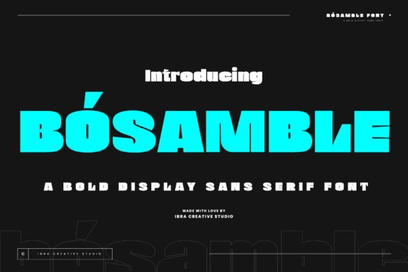 Bósamble Typeface Review: A Bold Display Sans Serif for Editorial Design