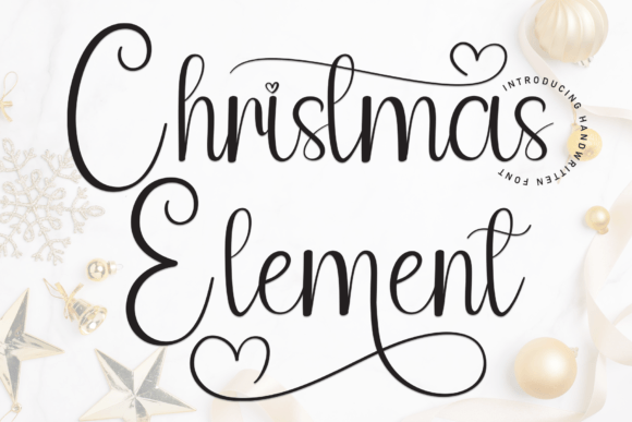 Christmas Element: The Sweet Handwritten Font for Festive Branding