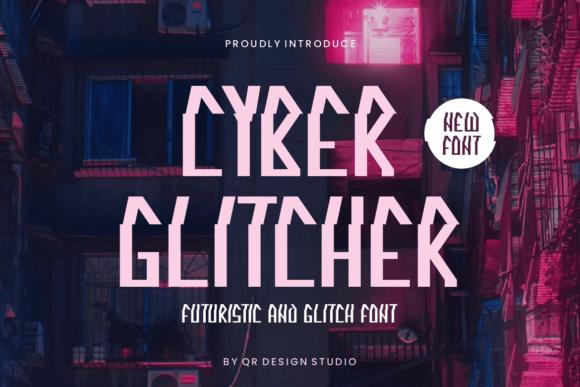 Cyber Glitcher: A Modern Display Typeface for Whimsical Branding