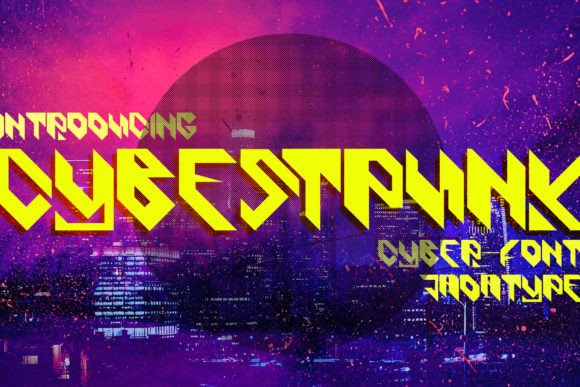 Cybestpunk Display Font for Cyber Tech Branding