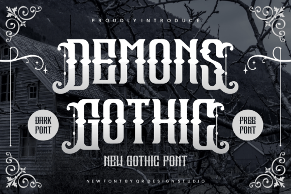 Demons Gothic Typeface for Bold Brand Identity