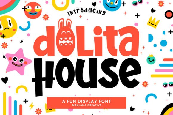Dolita House: A Fun Display Font for Editorial Design