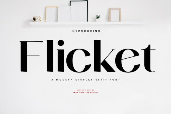 Flicket Typeface Review: A Modern Serif for Boutique Branding
