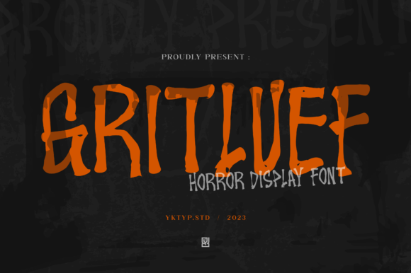 Gritluef: The Spine-Chilling Horror Display Font for Bold Branding