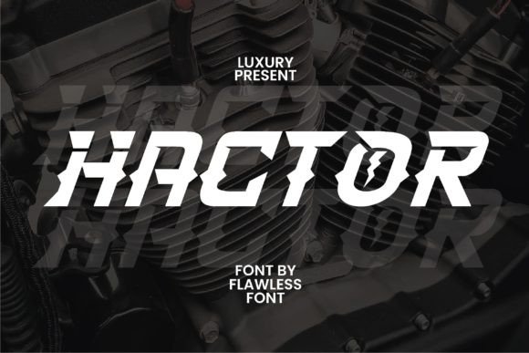 Hactor: The Bold Display Typeface for High-Impact Digital Campaigns