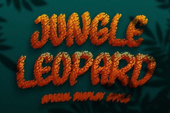 Jungle Leopard Display Font for Editorial Design