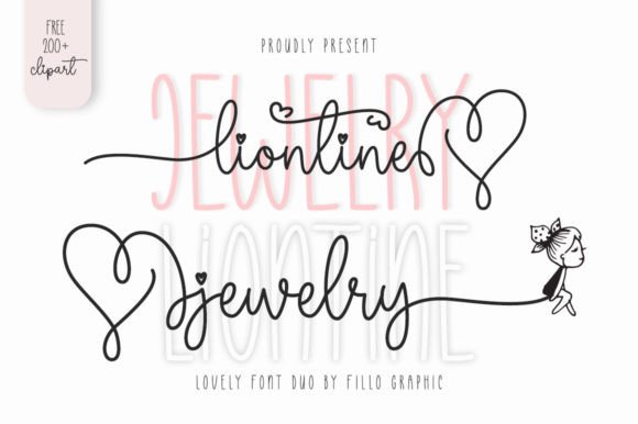 Liontine Jewelry Typeface: A Chic Script for Boutique Branding