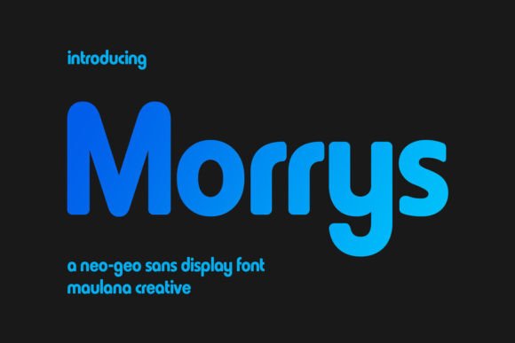 Morrys: A Neo Semi Geometric Sans Display Font for Bold Editorial Design