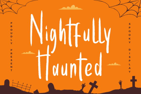Nightfully Haunted: A Spooky Display Font for Seasonal Crafters