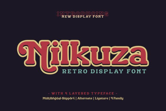 Nilkuza Retro Display Font for Branding