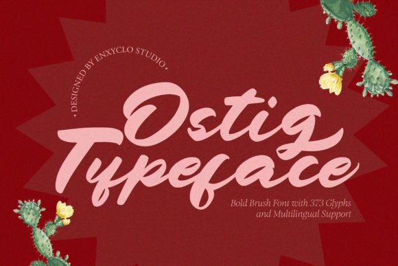 Ostig Bold Brush Display Font for Brand Identity