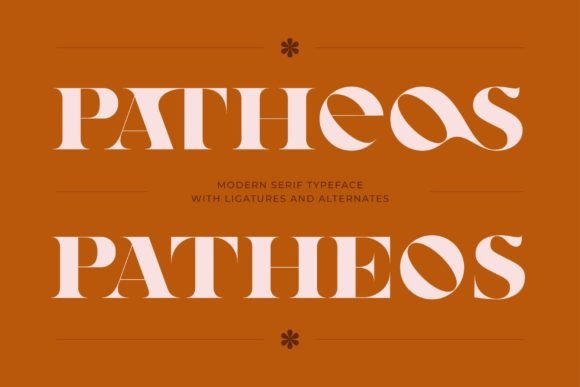 Patheos: A Striking Modern Serif for Elegant Craft Designs