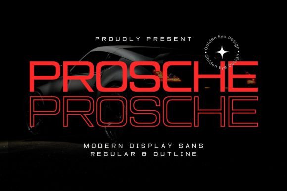 Prosche: A Modern Display Sans Serif for Polished Branding