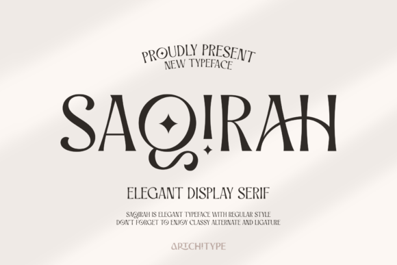 Saqirah: A Classy Serif for Modern Design