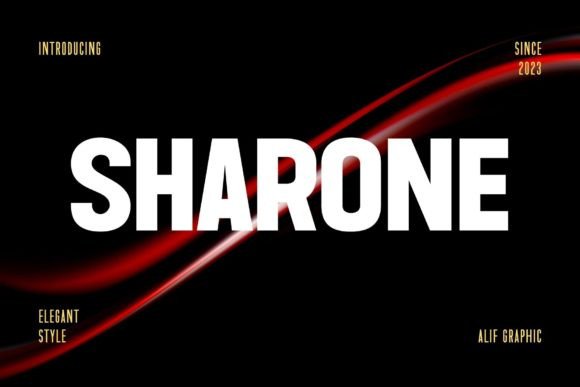 Sharone Font Review: Bold Sans Serif Design
