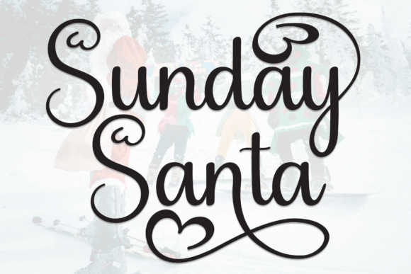 Sunday Santa: A Sweet Handwritten Display Font for Fun Campaigns