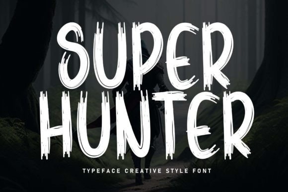 Super Hunter Font for Handmade Labels and Wedding Invitations
