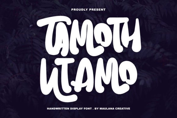 Tamoth Utamo: The Handwritten Display Font for Bold Campaign Visuals