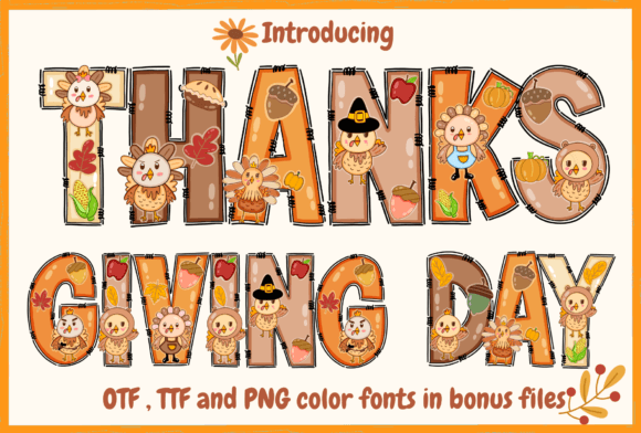 Thanksgiving Day Font: A Colorful Design Review