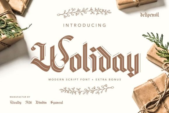 Woliday Font: Elevating Handmade Brand Identity with Script Typography